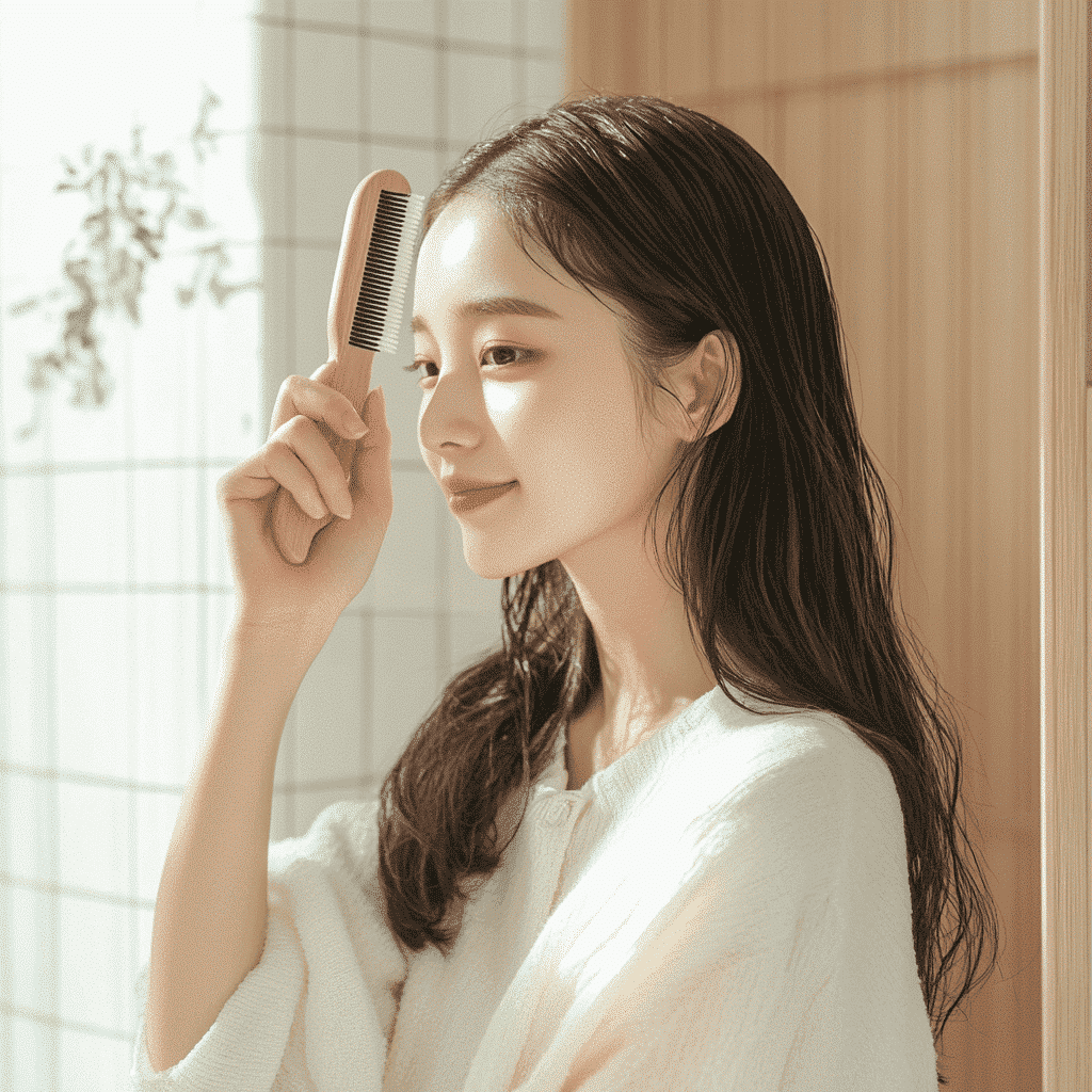 Maxdm 35611 korean woman brushing her hair in daily life st 5912997b 4f15 4763 93c9 5d53ace8e552 3 min